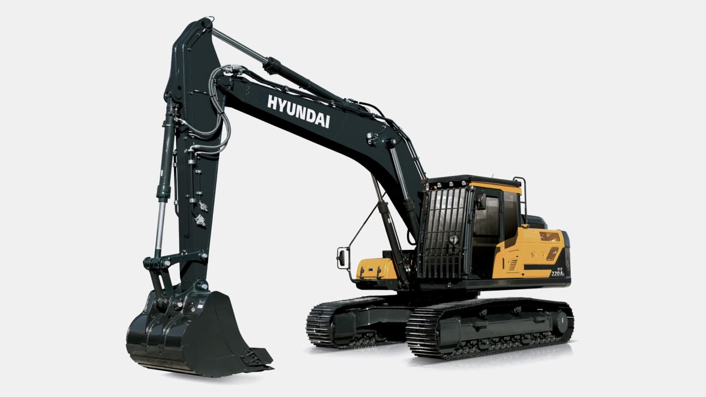 حفار Hyundai HX220AL — صورة الموديل من المصنع